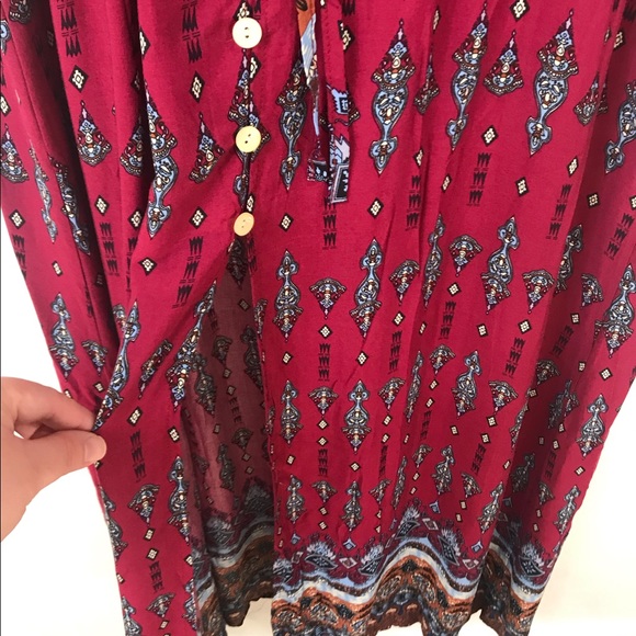 Boho Print Maxi Dress - Picture 4 of 12